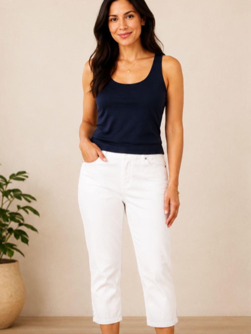 NWOT Haggar White Denim Jeans Size 12